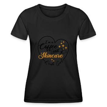 Esthéticienne, Soins de la peau, Beauté, Dermantologue, - T-shirt sport Femme - noir - Devant - AI Model Female 172 light (172cm)