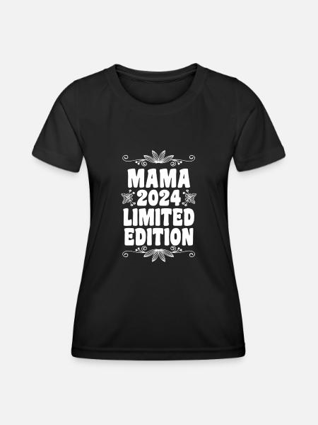 Werdende Mama 2024 - Frauen Funktions-T-Shirt - Schwarz