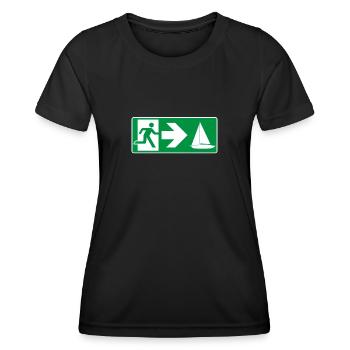 Emergency Exit Sailing Sailor - Women's Functional T-Shirt - black - Front - AI Model Female 172 light (172cm)