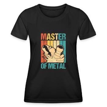 Master Of Metal Welding Welding - Women's Functional T-Shirt - black - Front - AI Model Female 172 light (172cm)