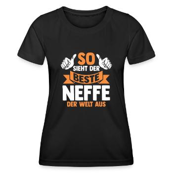 Bester Neffe - Frauen Funktions-T-Shirt - Schwarz - Vorne - AI Model Female 172 light (172cm)