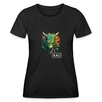Kali Linux Dragon Design for Modern Penetration - Women's Functional T-Shirt - black - Front - AI Model Female 172 light (172cm)