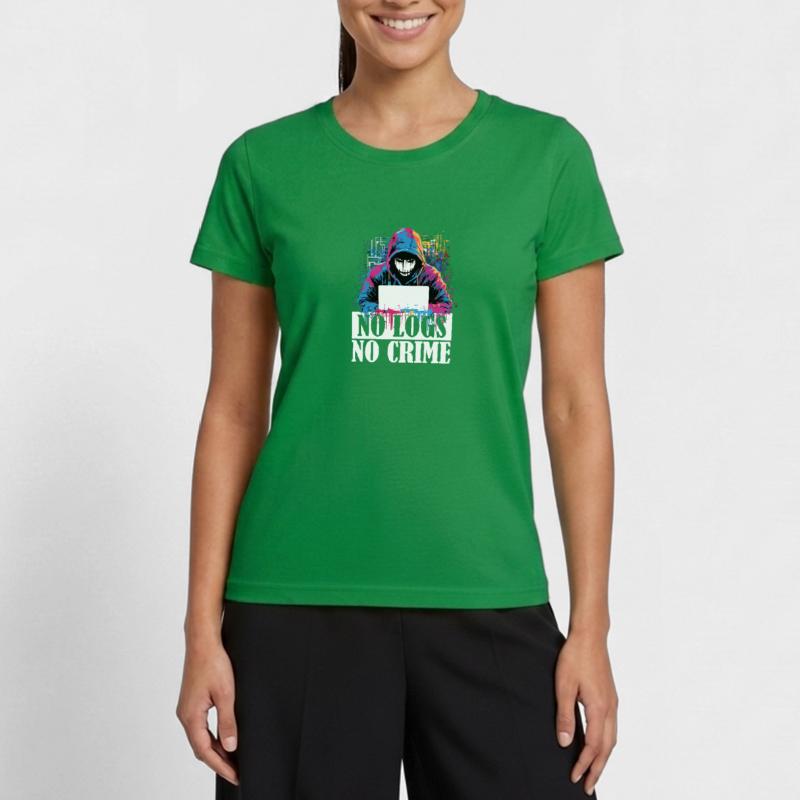 Code du hacker éthique : Pas de journal, pas de T-shirt sport Femme