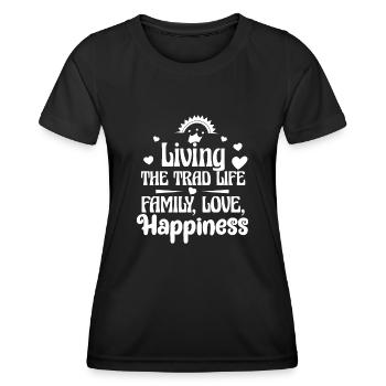 Tradwife Stay At Home Mom Christian Wife Homemaker - Women's Functional T-Shirt - black - Front - AI Model Female 172 light (172cm)
