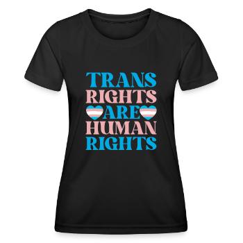 Nicht-binäres Genderfluid auf einem Spektrum Queer Pride - Frauen Funktions-T-Shirt - Schwarz - Vorne - AI Model Female 172 light (172cm)