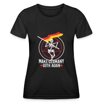 Make Germany goth again - Women's Functional T-Shirt - black - Front - AI Model Female 172 light (172cm)