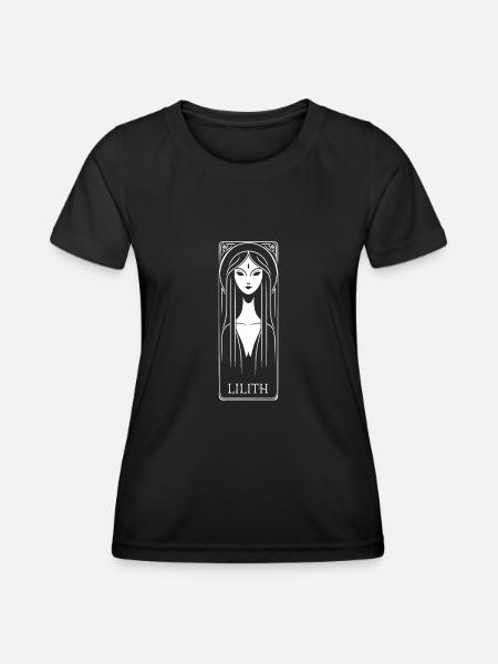 Lilith, Démon, Gothique, Mythologie, Folklore, - T-shirt sport Femme - noir