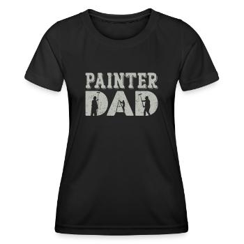 House Painter Decorator Painter - Frauen Funktions-T-Shirt - Schwarz - Vorne - AI Model Female 172 light (172cm)