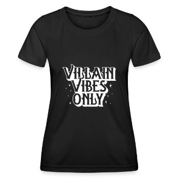 Antagonist Böser Schurkenschurke - Frauen Funktions-T-Shirt - Schwarz - Vorne - AI Model Female 172 light (172cm)