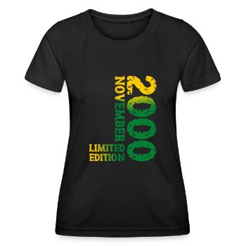 2000 novembre édition limitée 23e anniversaire décoration - T-shirt sport Femme - noir - Devant - AI Model Female 172 light (172cm)