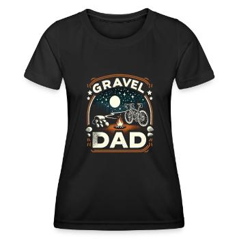 Gravel Dad - Women's Functional T-Shirt - black - Front - AI Model Female 172 light (172cm)