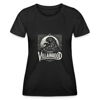 Antagonist Böser Schurkenschurke - Frauen Funktions-T-Shirt - Schwarz - Vorne - AI Model Female 172 light (172cm)
