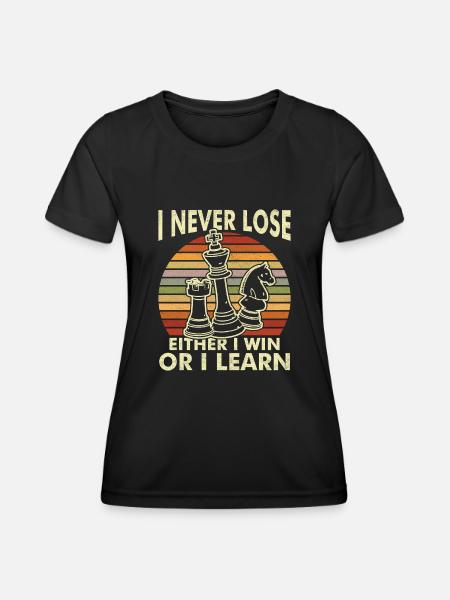 Chess Checkmate Funny Board Game Cadeau - T-shirt sport Femme - noir