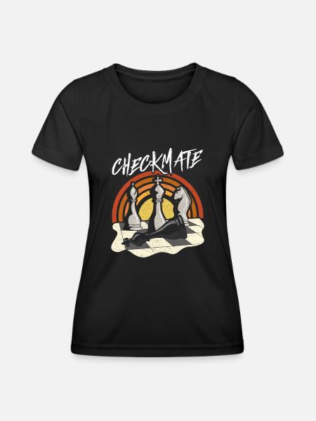 Échecs et mat - T-shirt sport Femme - noir