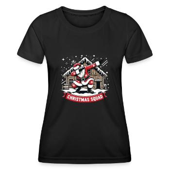 Christmas Squad - Women's Functional T-Shirt - black - Front - AI Model Female 172 light (172cm)