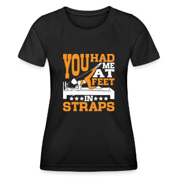 You Had Me At Feet In Straps 23 - Women's Functional T-Shirt - black - Front - AI Model Female 172 light (172cm)