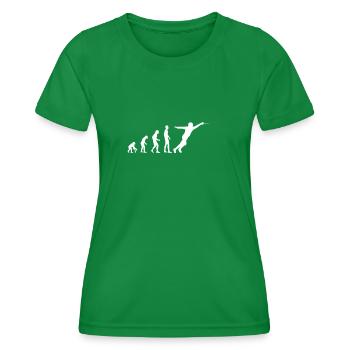 Fechten Evolution Fechter - Frauen Funktions-T-Shirt - Kelly Green - Vorne - AI Model Female 172 dark (172cm)