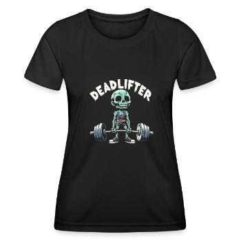 Zombie Deadlifter Deadlift Bodybuilding Workout - Women's Functional T-Shirt - black - Front - AI Model Female 172 light (172cm)