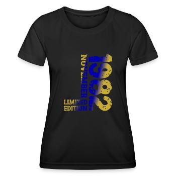 1982 November Limited Edition 41. Geburtstag Deko - Frauen Funktions-T-Shirt - Schwarz - Vorne - AI Model Female 172 light (172cm)