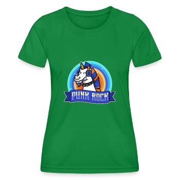 Licorne punk rock - T-shirt sport Femme - vert - Devant - AI Model Female 172 dark (172cm)