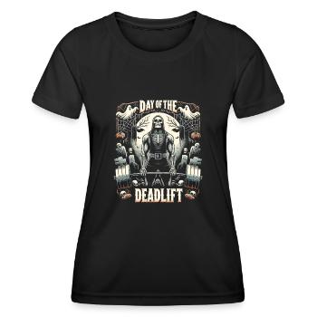 Horror Deadlifter Deadlift Bodybuilding Workout - Women's Functional T-Shirt - black - Front - AI Model Female 172 light (172cm)