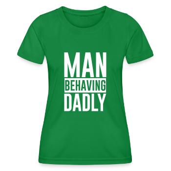 Homme Se Comportant Dadly 2 - T-shirt sport Femme - vert - Devant - AI Model Female 172 dark (172cm)