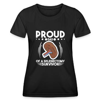 Splenic Surgery Surgical Splenectomy Recovery - Women's Functional T-Shirt - black - Front - AI Model Female 172 light (172cm)