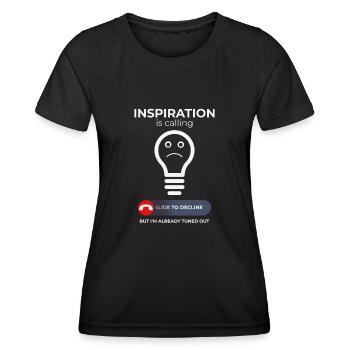 Kreative Kämpfe – Inspiration Und Humor - Frauen Funktions-T-Shirt - Schwarz - Vorne - AI Model Female 172 light (172cm)