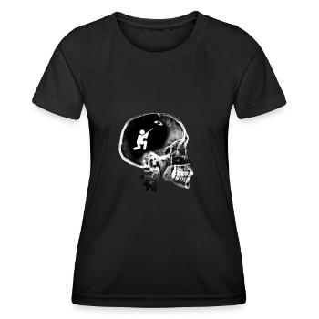 tireur amateur paintball fusil carabine - T-shirt sport Femme - noir - Devant - AI Model Female 172 light (172cm)
