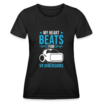 VR-Spiele Virtual Reality VR-Spieler - Frauen Funktions-T-Shirt - Schwarz - Vorne - AI Model Female 172 light (172cm)