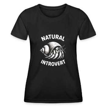 Fruits de mer, Fruits de mer, Moules, Bernard-l’ermite - T-shirt sport Femme - noir - Devant - AI Model Female 172 light (172cm)