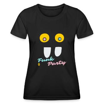 Crazy Eyes: Funk Music Party - Women's Functional T-Shirt - black - Front - AI Model Female 172 light (172cm)
