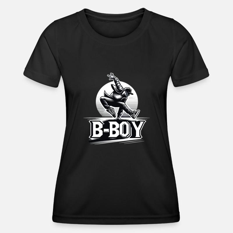 Breakdance Breakdancer Breakdance Kinder - Frauen Funktions-T-Shirt - Schwarz