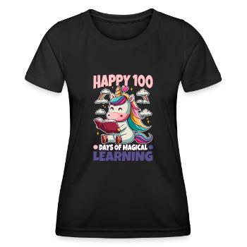 Les licornes sont géniales, donc je suis une licorne - T-shirt sport Femme - noir - Devant - AI Model Female 172 light (172cm)