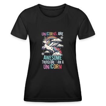 100 jours magiques d'école - T-shirt sport Femme - noir - Devant - AI Model Female 172 light (172cm)
