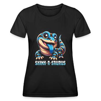 Eidechsensammler Reptilienliebhaber - Frauen Funktions-T-Shirt - Schwarz - Vorne - AI Model Female 172 light (172cm)