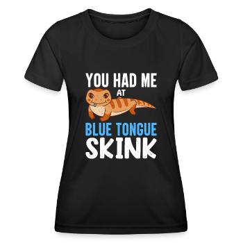 Eidechsensammler Reptilienliebhaber - Frauen Funktions-T-Shirt - Schwarz - Vorne - AI Model Female 172 light (172cm)