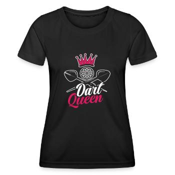 Dart Queen - Women's Functional T-Shirt - black - Front - AI Model Female 172 light (172cm)