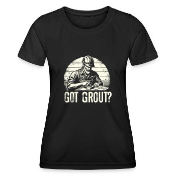 Tiler Flooring Job Tiler - Women's Functional T-Shirt - black - Front - AI Model Female 172 light (172cm)