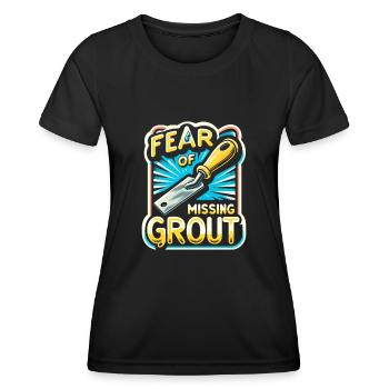 Tiler Flooring Job Tiler - Women's Functional T-Shirt - black - Front - AI Model Female 172 light (172cm)