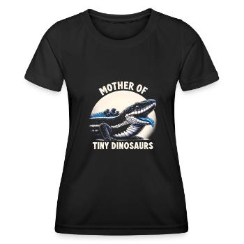 Eidechsensammler Reptilienliebhaber - Frauen Funktions-T-Shirt - Schwarz - Vorne - AI Model Female 172 light (172cm)