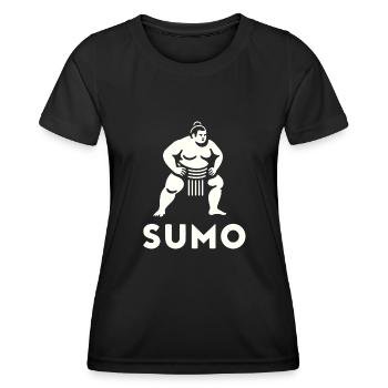 Sumo Wrestler and Sumo Dohyo - An Exquisite - Women's Functional T-Shirt - black - Front - AI Model Female 172 light (172cm)