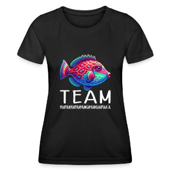 Hawaiian triggerfish Humuhumunukunukuapua'a - Women's Functional T-Shirt - black - Front - AI Model Female 172 light (172cm)