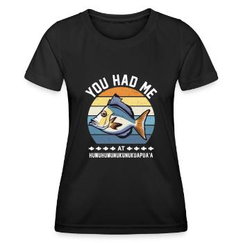 Riff Triggerfish Drum Hummuhumunukunukuapua'a - Women's Functional T-Shirt - black - Front - AI Model Female 172 light (172cm)