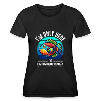 Humuhumunukunukuapua'a Reef Hawaiian Triggerfish - Women's Functional T-Shirt - black - Front - AI Model Female 172 light (172cm)