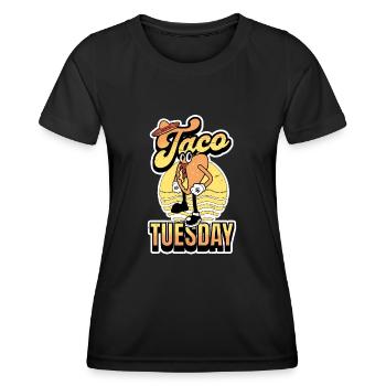 Taco Mardi - T-shirt sport Femme - noir - Devant - AI Model Female 172 light (172cm)