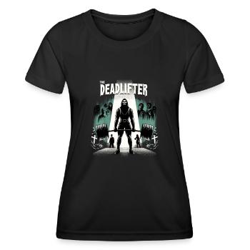 Horrifying Deadlifter Bodybuilding Workout - Frauen Funktions-T-Shirt - Schwarz - Vorne - AI Model Female 172 light (172cm)