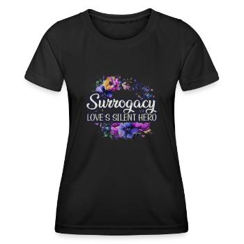 Surrogacy - Love's Silent Hero - Leihmutter - Frauen Funktions-T-Shirt - Schwarz - Vorne - AI Model Female 172 light (172cm)