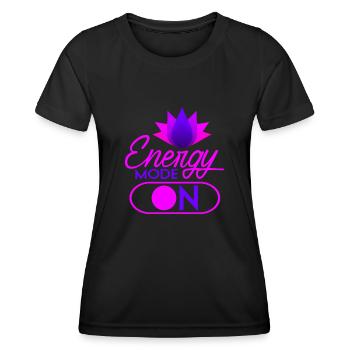 Chakra Guérison Holistique Mains Guérisseur Énergétique Reiki - T-shirt sport Femme - noir - Devant - AI Model Female 172 light (172cm)