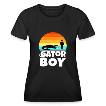 Gator Boy - T-shirt sport Femme - noir - Devant - AI Model Female 172 light (172cm)